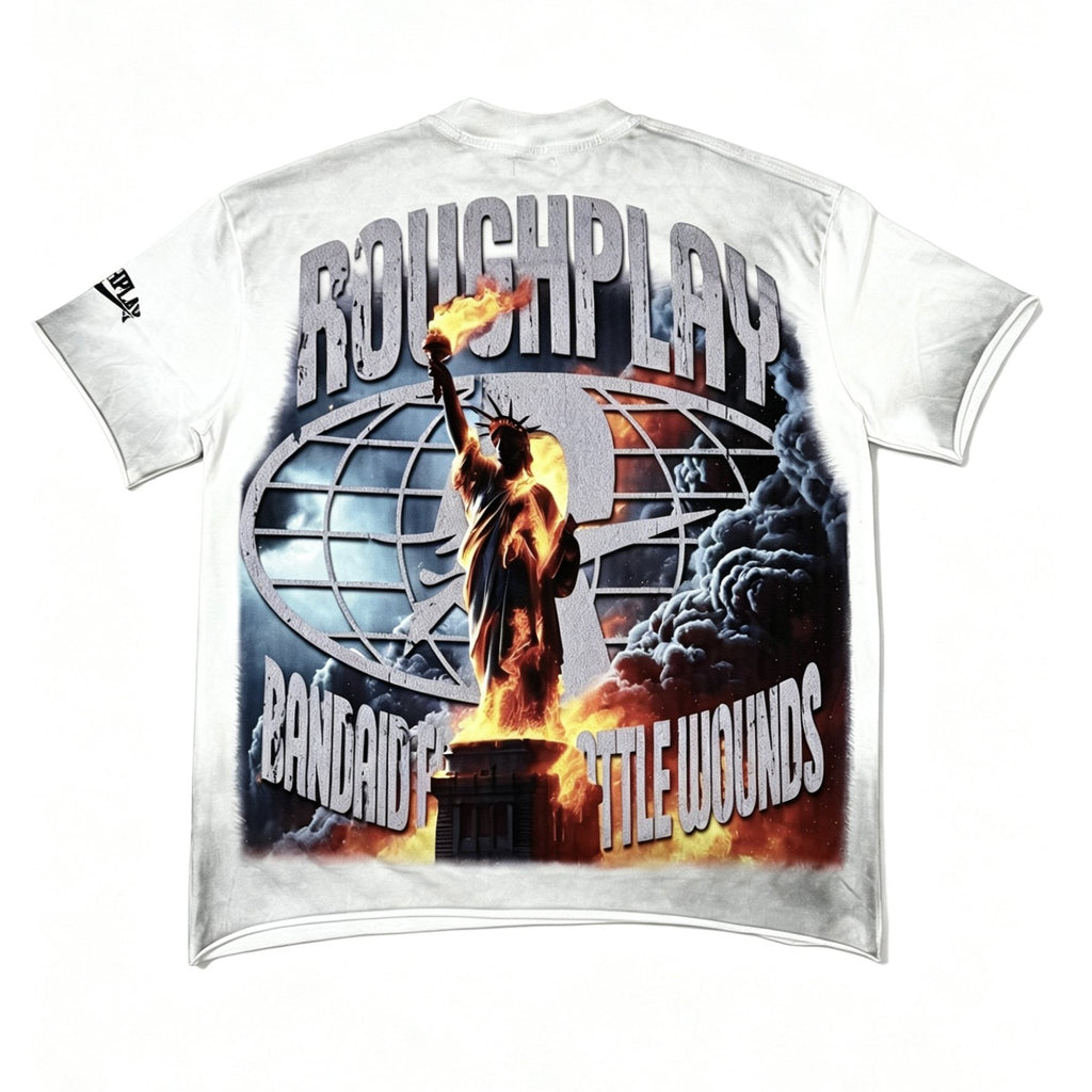 Rough Play Statue of Liberty Graphic T-Shirt ¡ª back