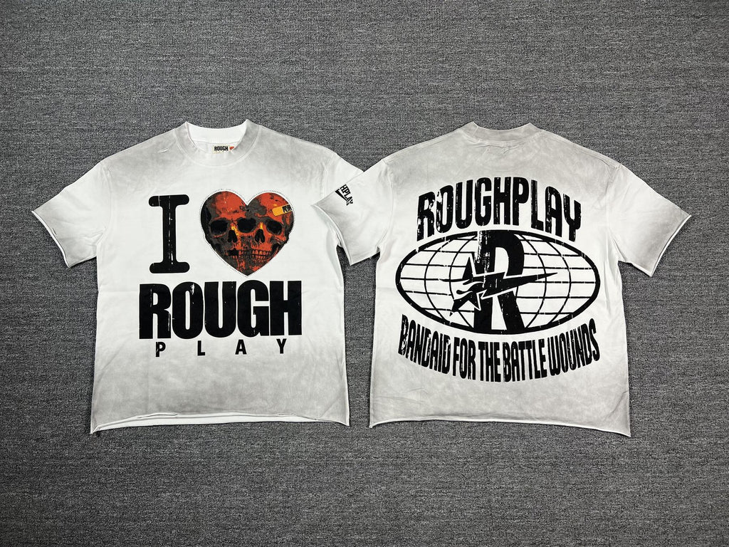 Rough Play Skull Heart Washed Graphic T-Shirt ¡ª comparison