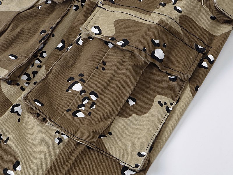 VALABASAS Tan Camo Cargo Pants ¡ª detail