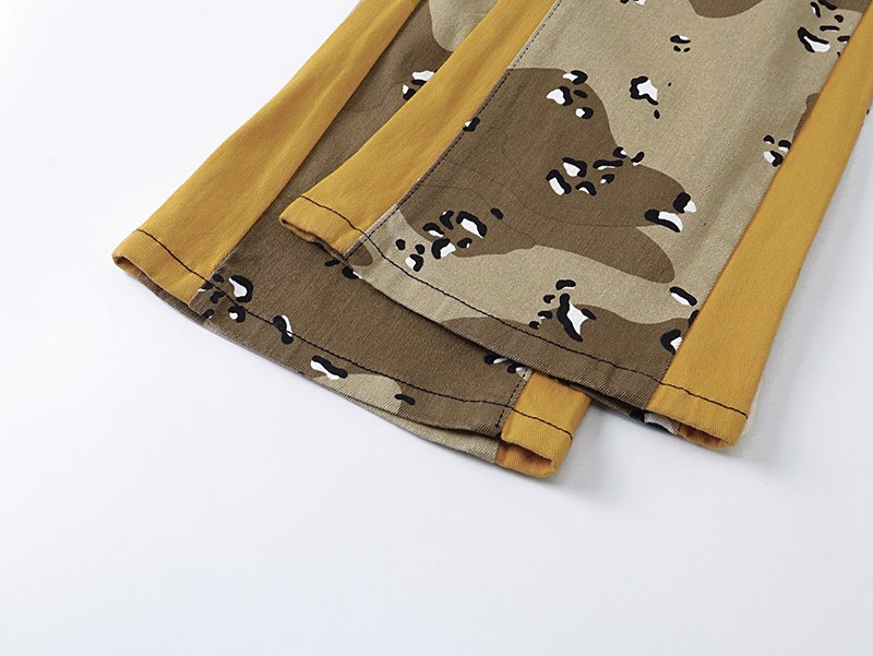 VALABASAS Tan Camo Cargo Pants ¡ª detail