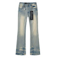 VALABASAS Light Blue Embellished Flare Jeans ¡ª hero
