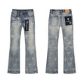 VALABASAS Triangle Motif Washed Denim Jeans ¡ª hero