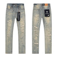 VALABASAS Light Blue Distressed Repair Jeans ¡ª hero