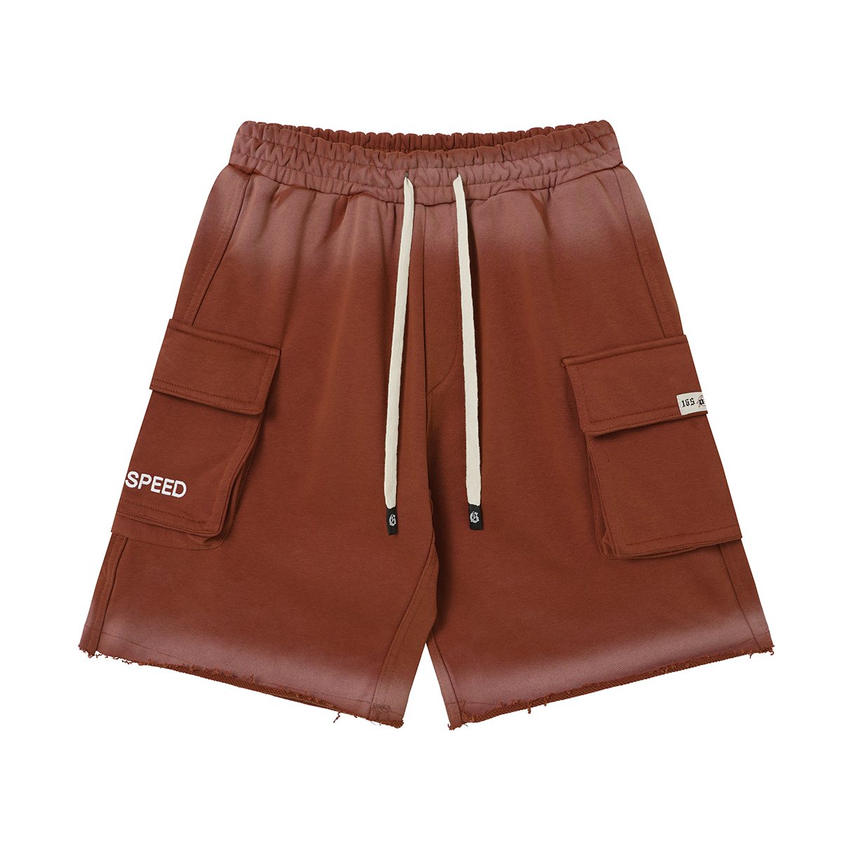 Godspeed Embroidered Cargo Sweat Shorts ¡ª front