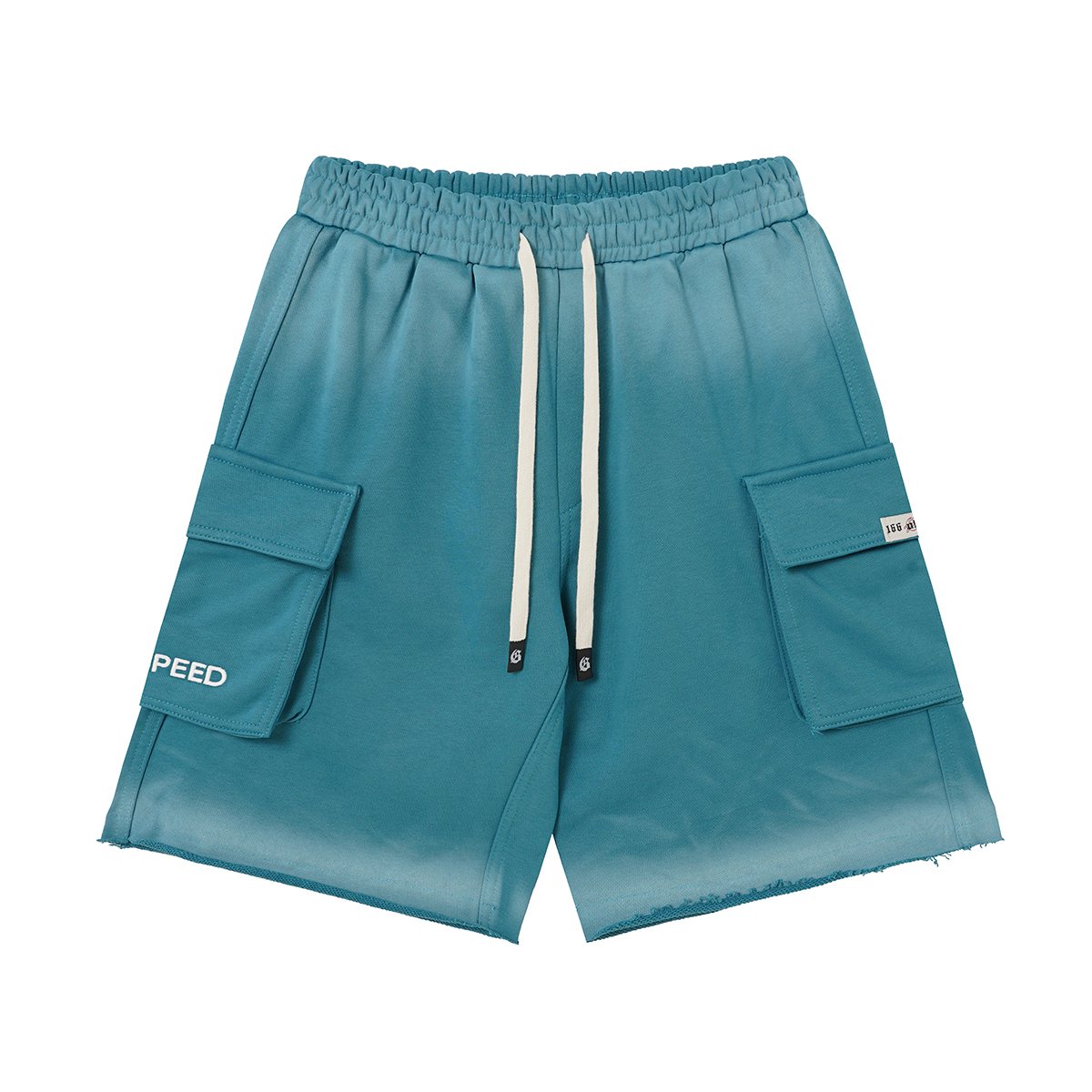 Godspeed Embroidered Cargo Sweat Shorts ¡ª front