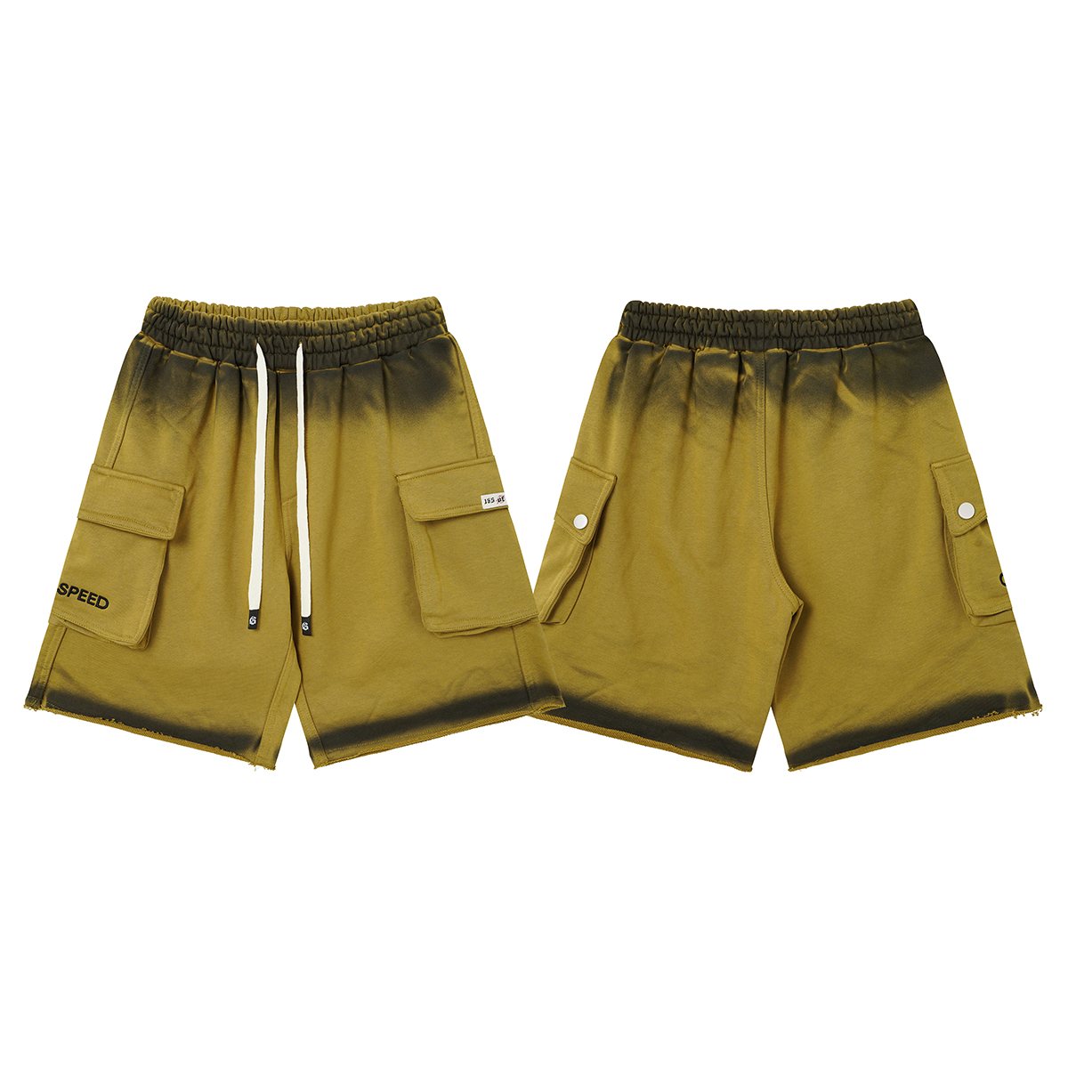 Godspeed Embroidered Cargo Sweat Shorts ¡ª front