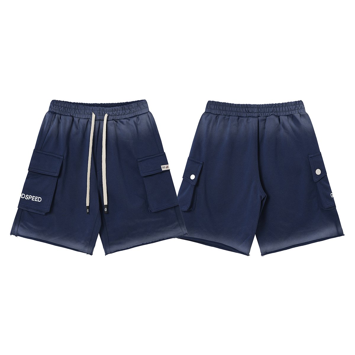 Godspeed Embroidered Cargo Sweat Shorts ¡ª front