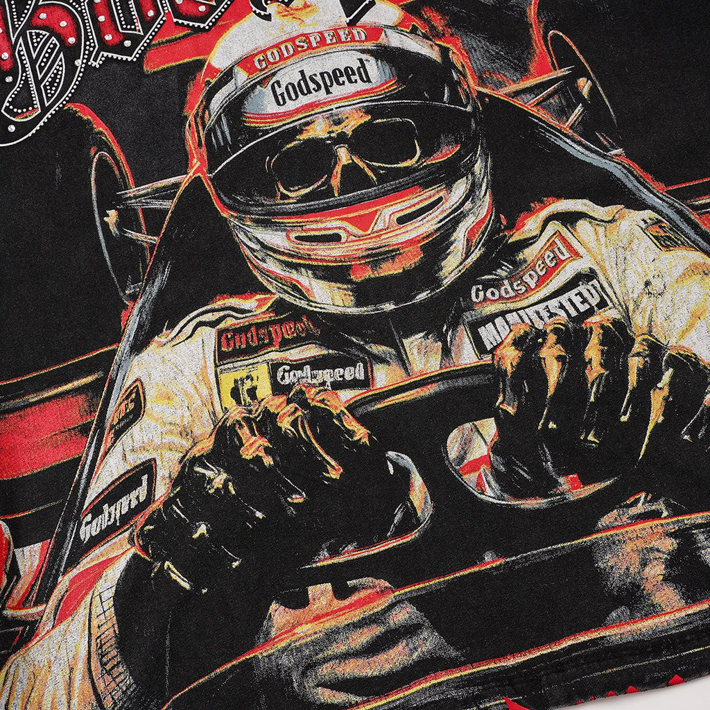 Godspeed 69 Raceway Short-Sleeve Graphic T-Shirt ¡ª detail