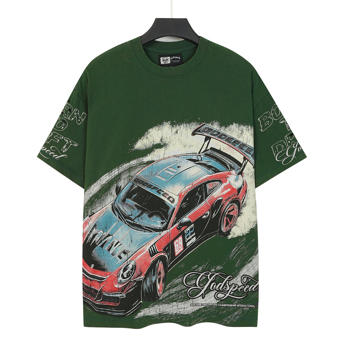 Godspeed Born to Drift Racing Graphic T-Shirt ¡ª hero