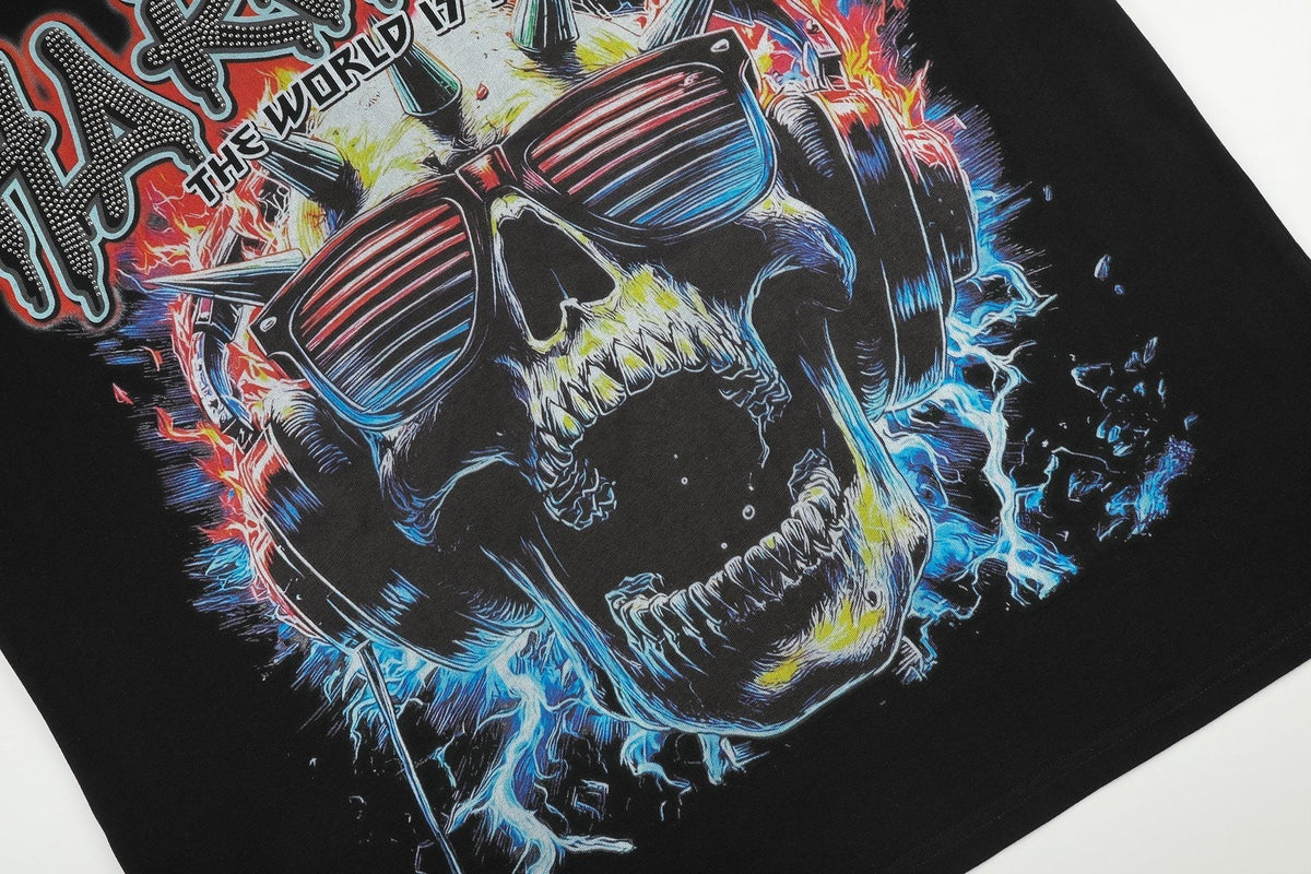 HARMONY Skull Graphic Short-Sleeve T-Shirt ¡ª detail