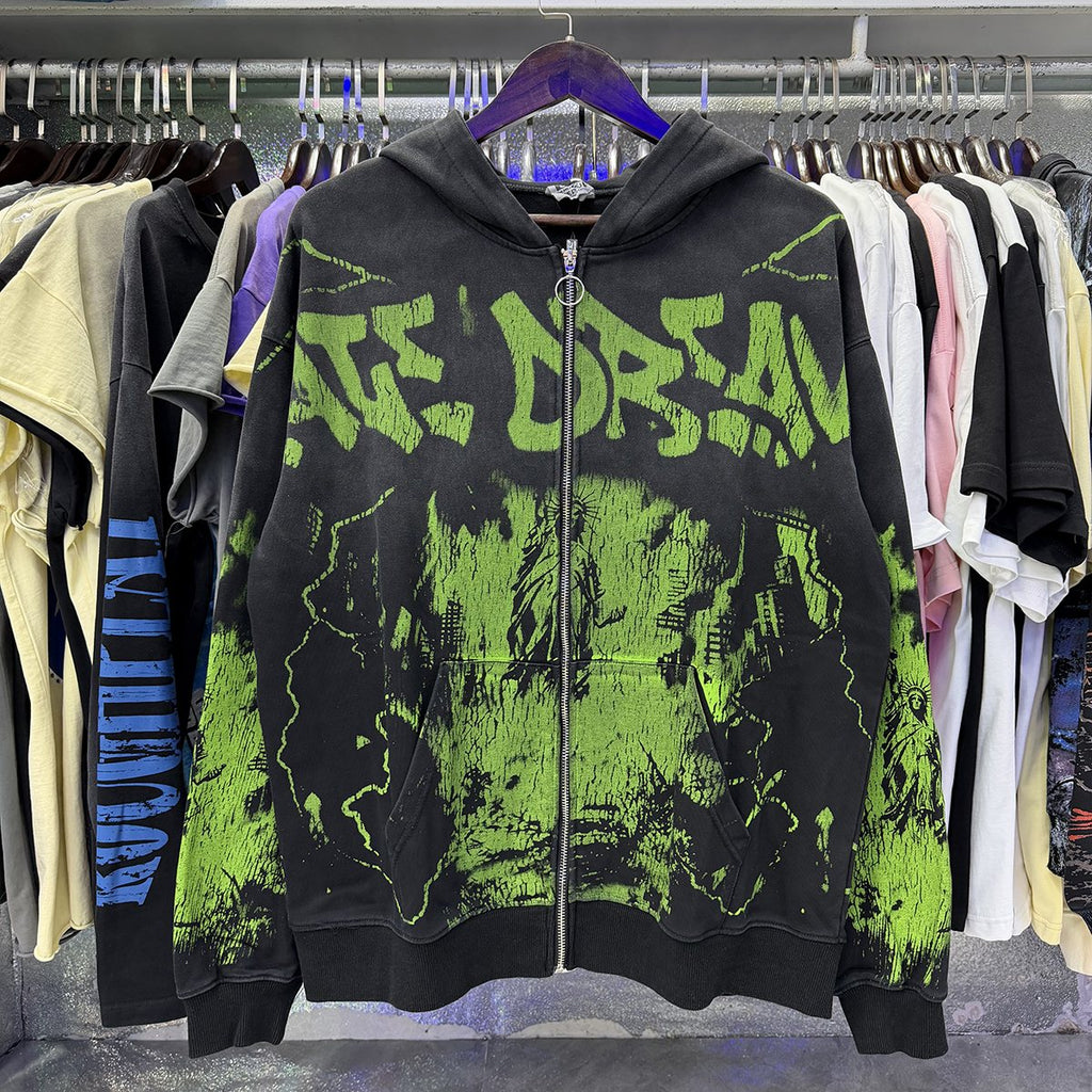 VALE USA Liberty Graphic Washed Zip Hoodie ¡ª context