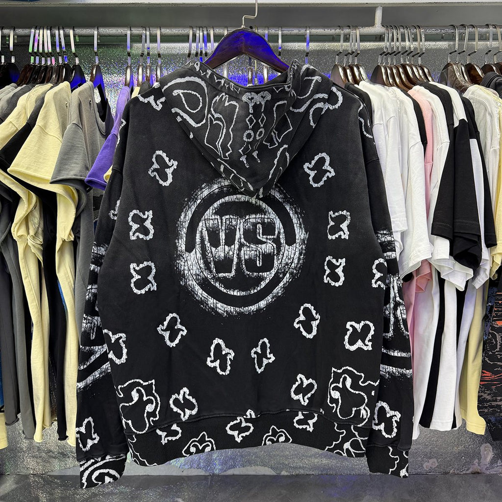 VALE USA Paisley Print Zip Hoodie ¡ª context