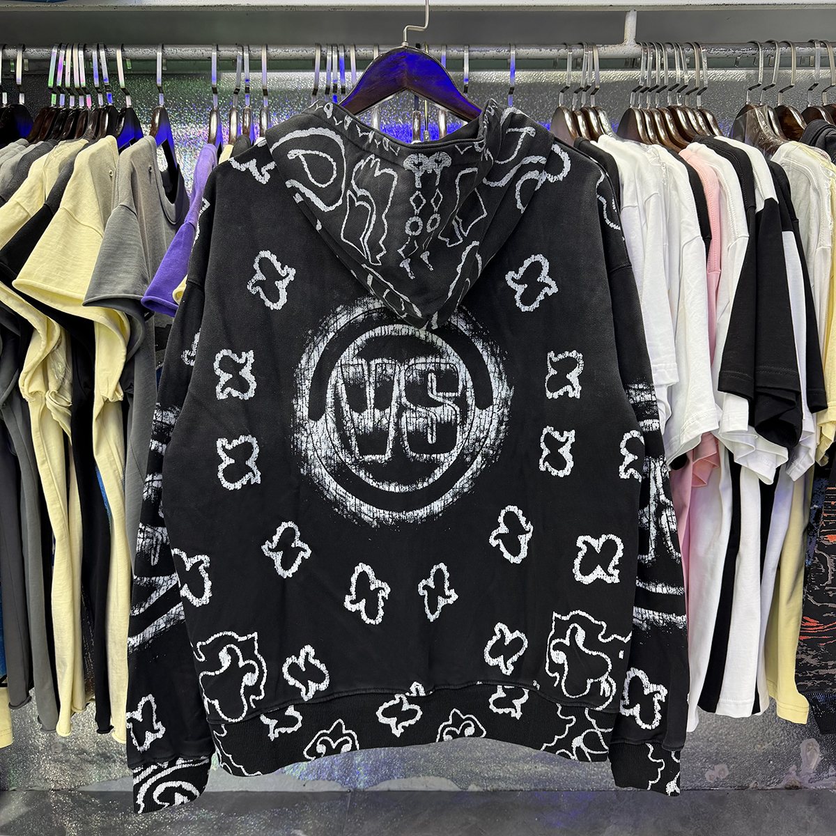 VALE USA Paisley Print Zip Hoodie ¡ª context