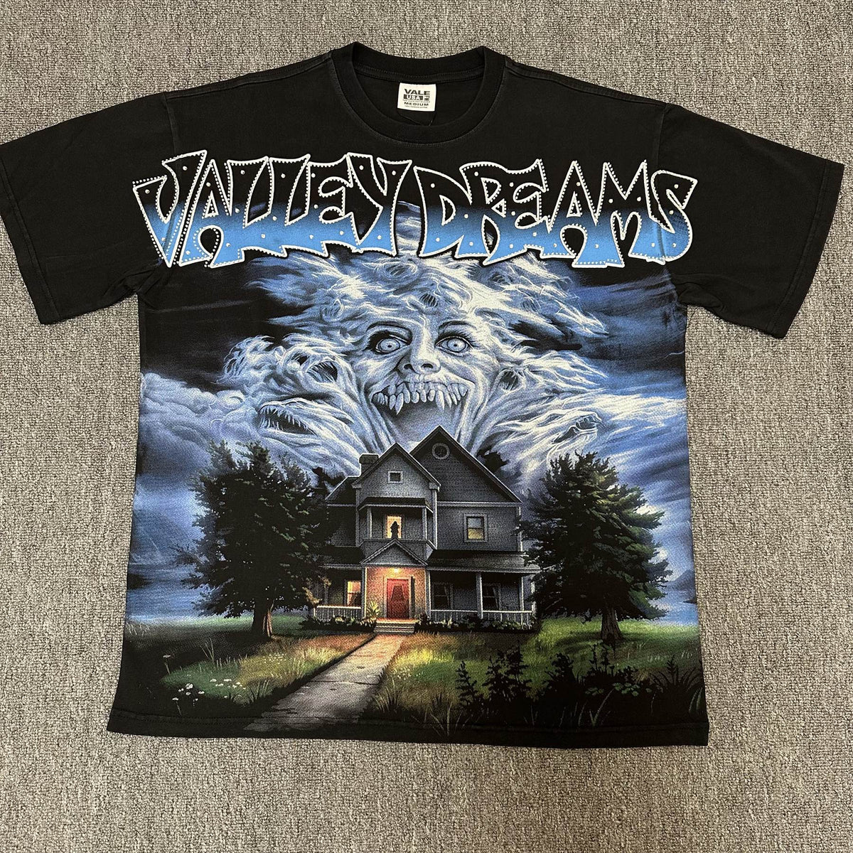 VALE USA Valley Dreams Haunted House Graphic T-Shirt ¡ª hero