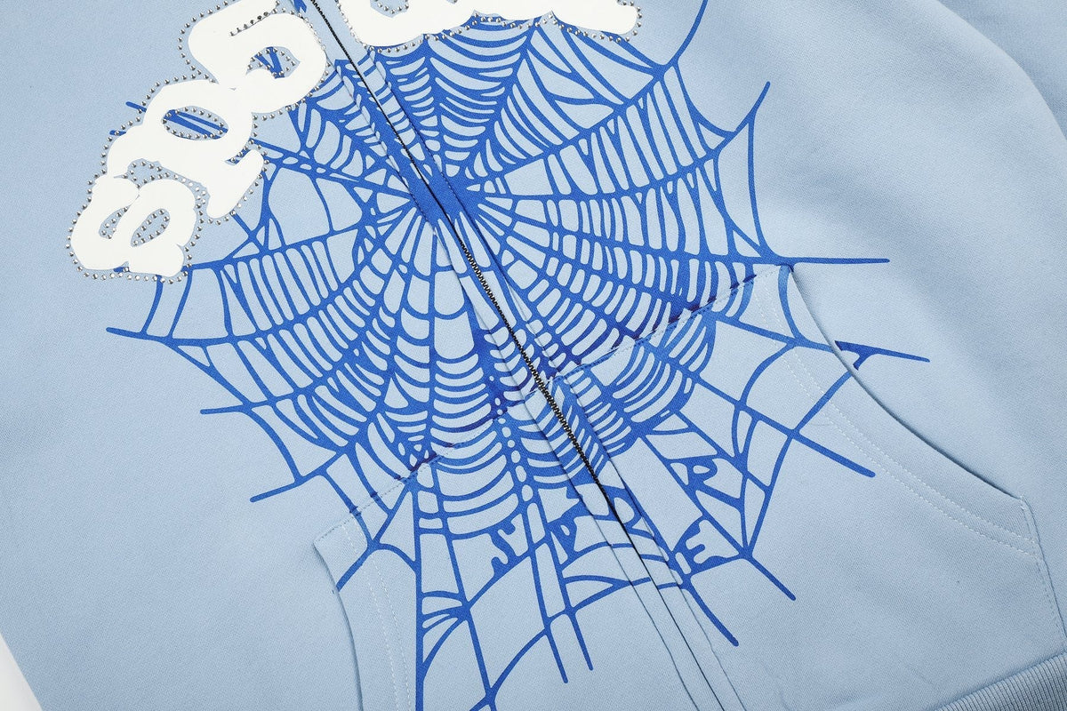Sp5der Spiderweb Graphic Zip Hoodie ¡ª detail