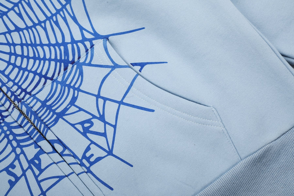 Sp5der Spiderweb Graphic Zip Hoodie ¡ª detail