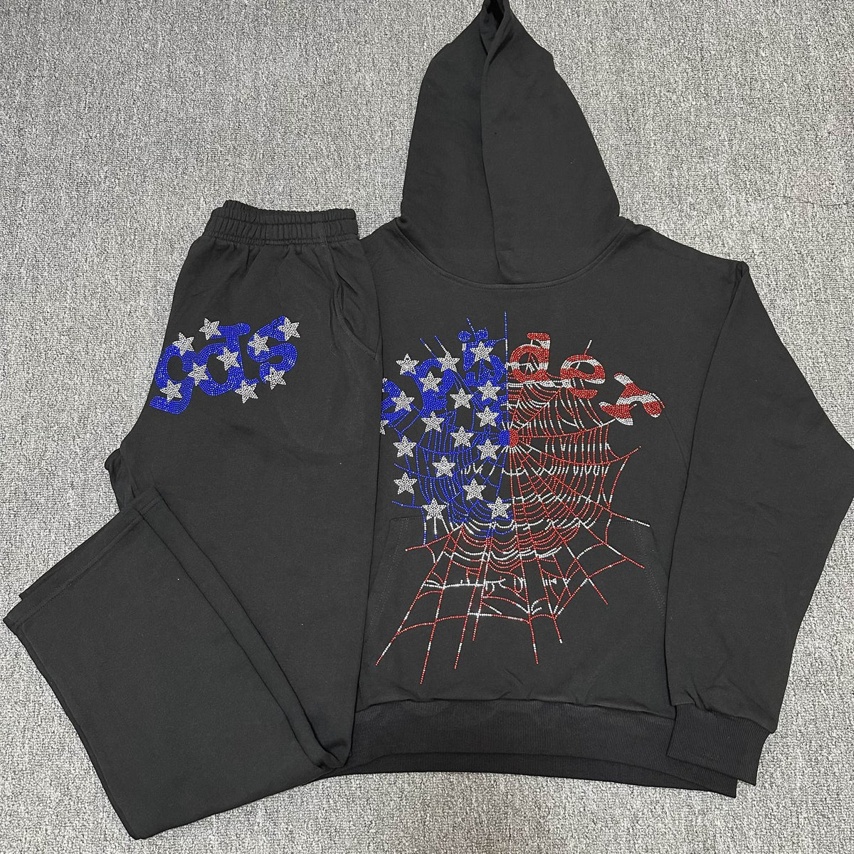 Sp5der Rhinestone Web Graphic Matching Set ¡ª hero