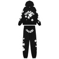 Sp5der Black Graphic Hoodie & Jogger Matching Set ¡ª hero