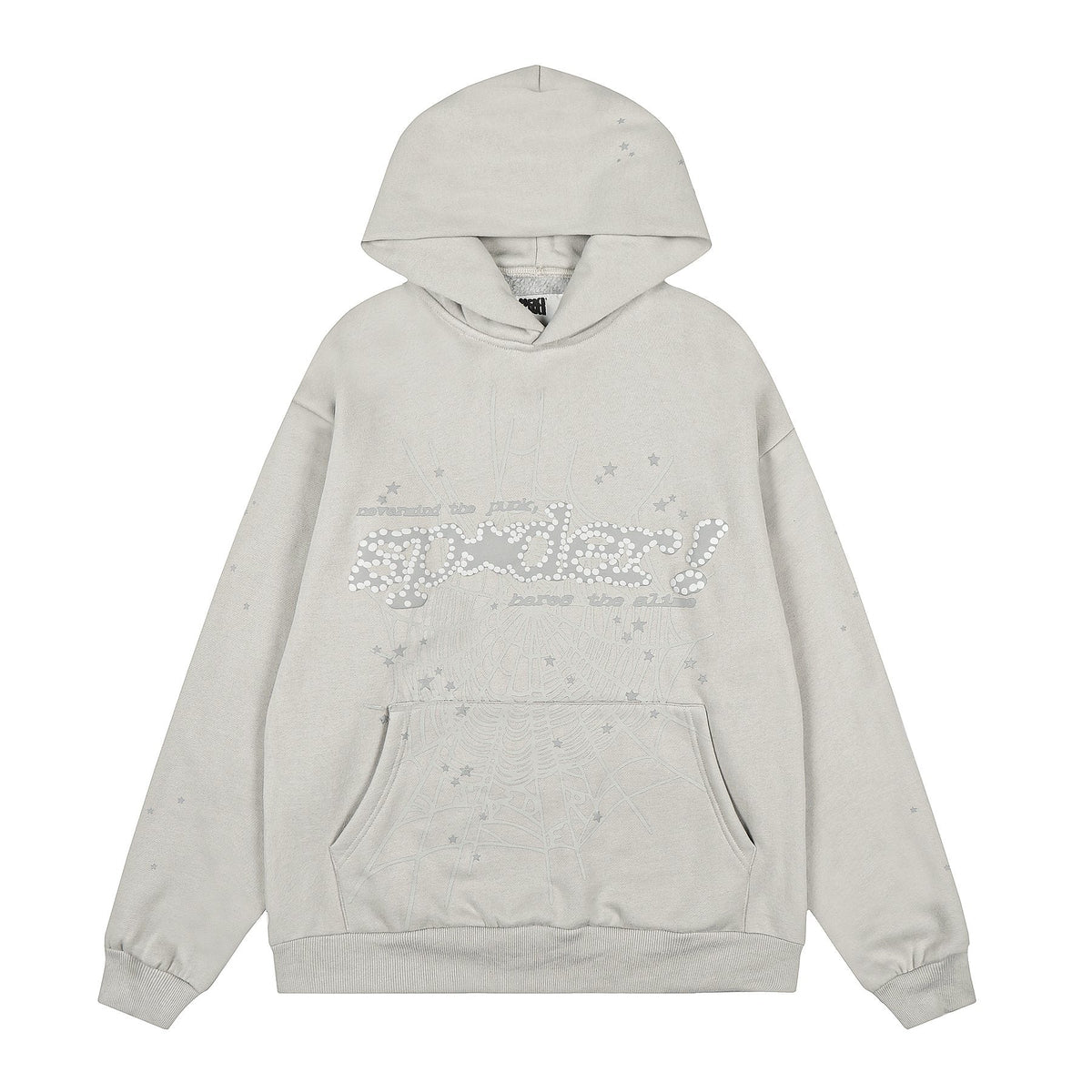 Sp5der Rhinestone Star Hoodie & Sweatpants Set ¡ª front