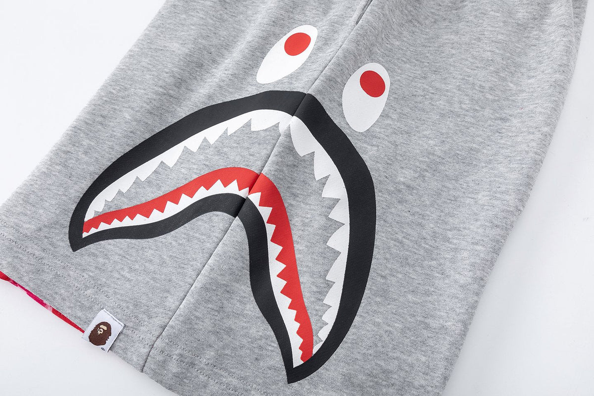 BAPE Shark Eye Graphic Sweat Shorts ¡ª detail