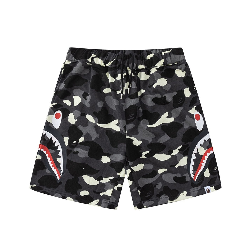 BAPE Shark Mouth Camouflage Shorts ¡ª back
