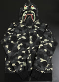 BAPE Shark Full-Zip Camo Hoodie ¡ª hero