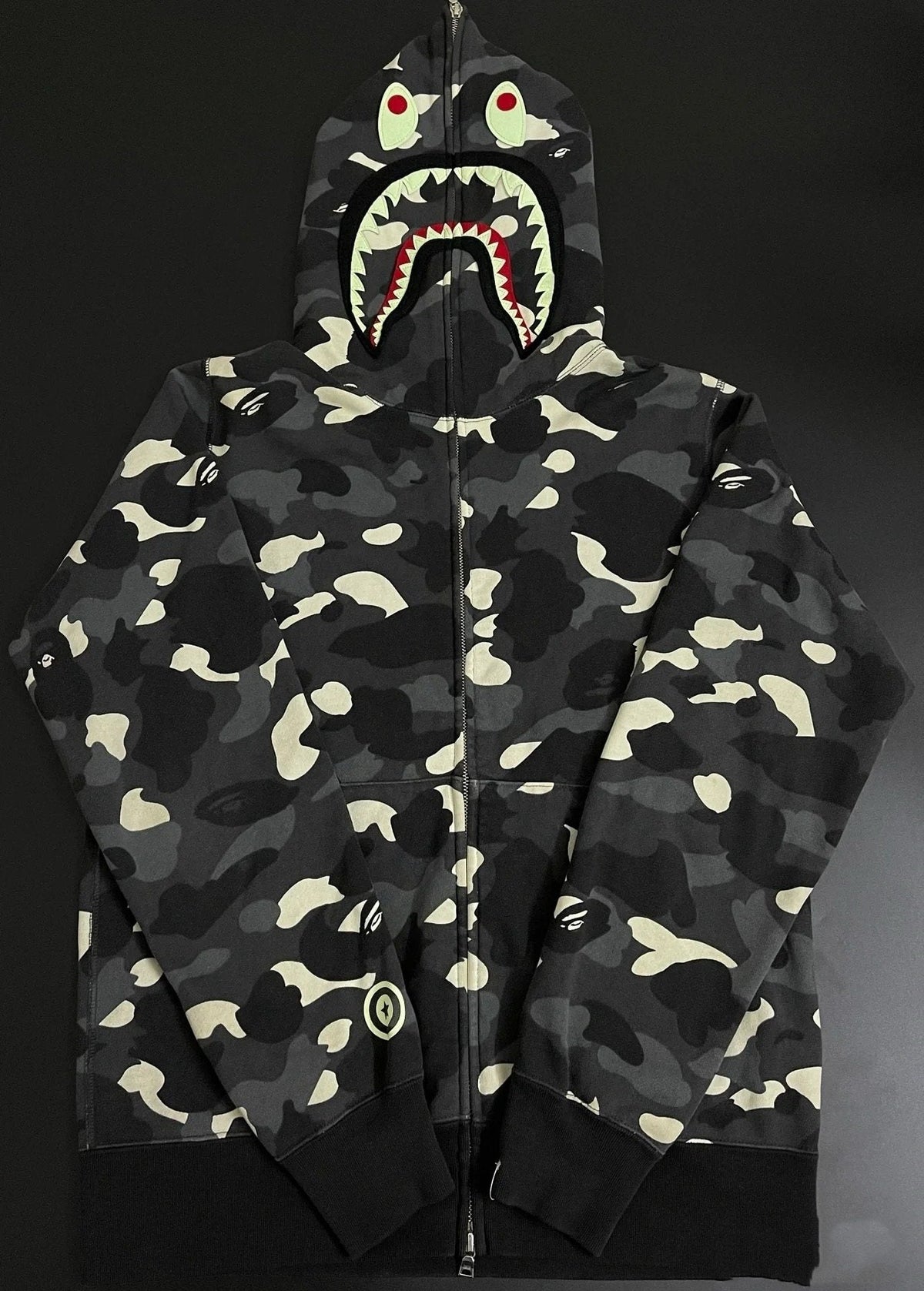 BAPE Shark Full-Zip Camo Hoodie ¡ª hero