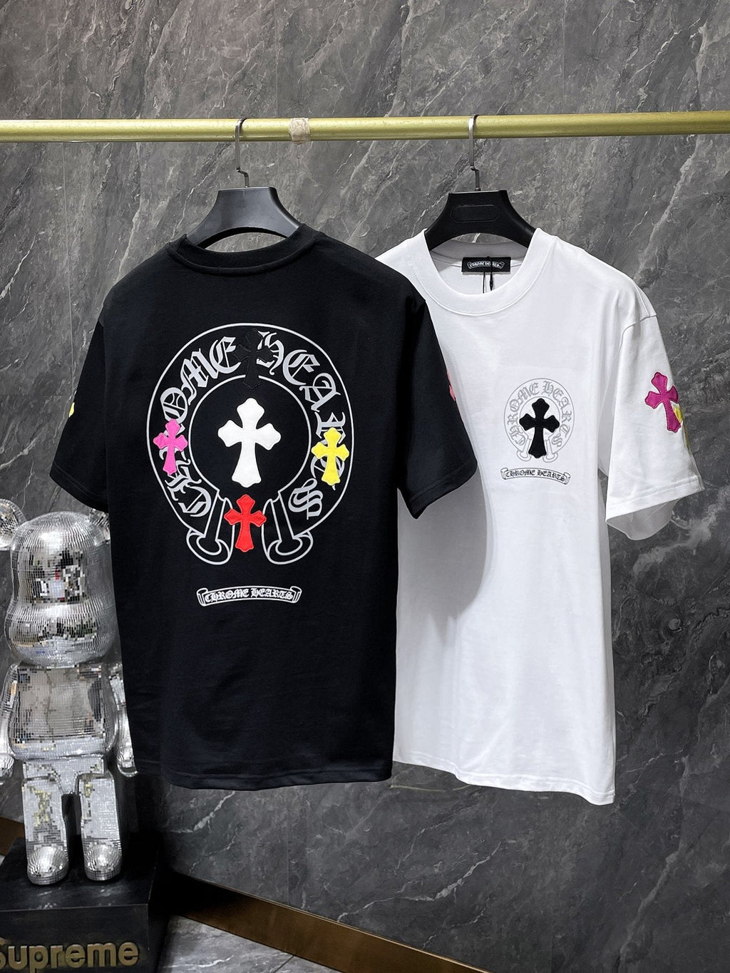 Chrome Hearts Cross Graphic Short-Sleeve T-Shirt ¡ª comparison