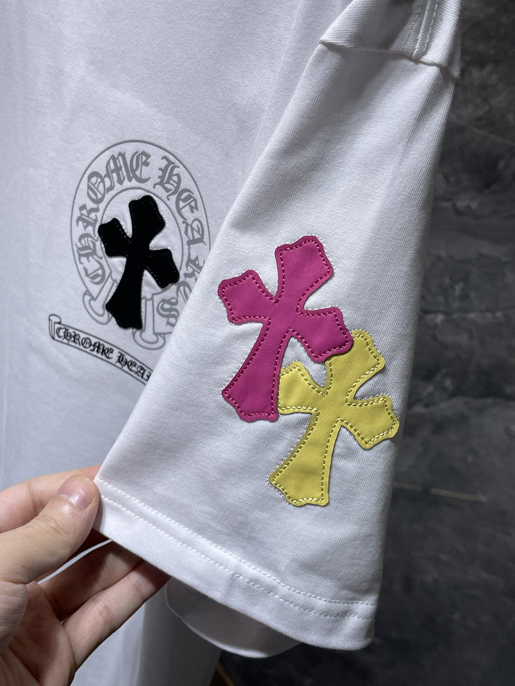 Chrome Hearts Cross Graphic Short-Sleeve T-Shirt ¡ª detail