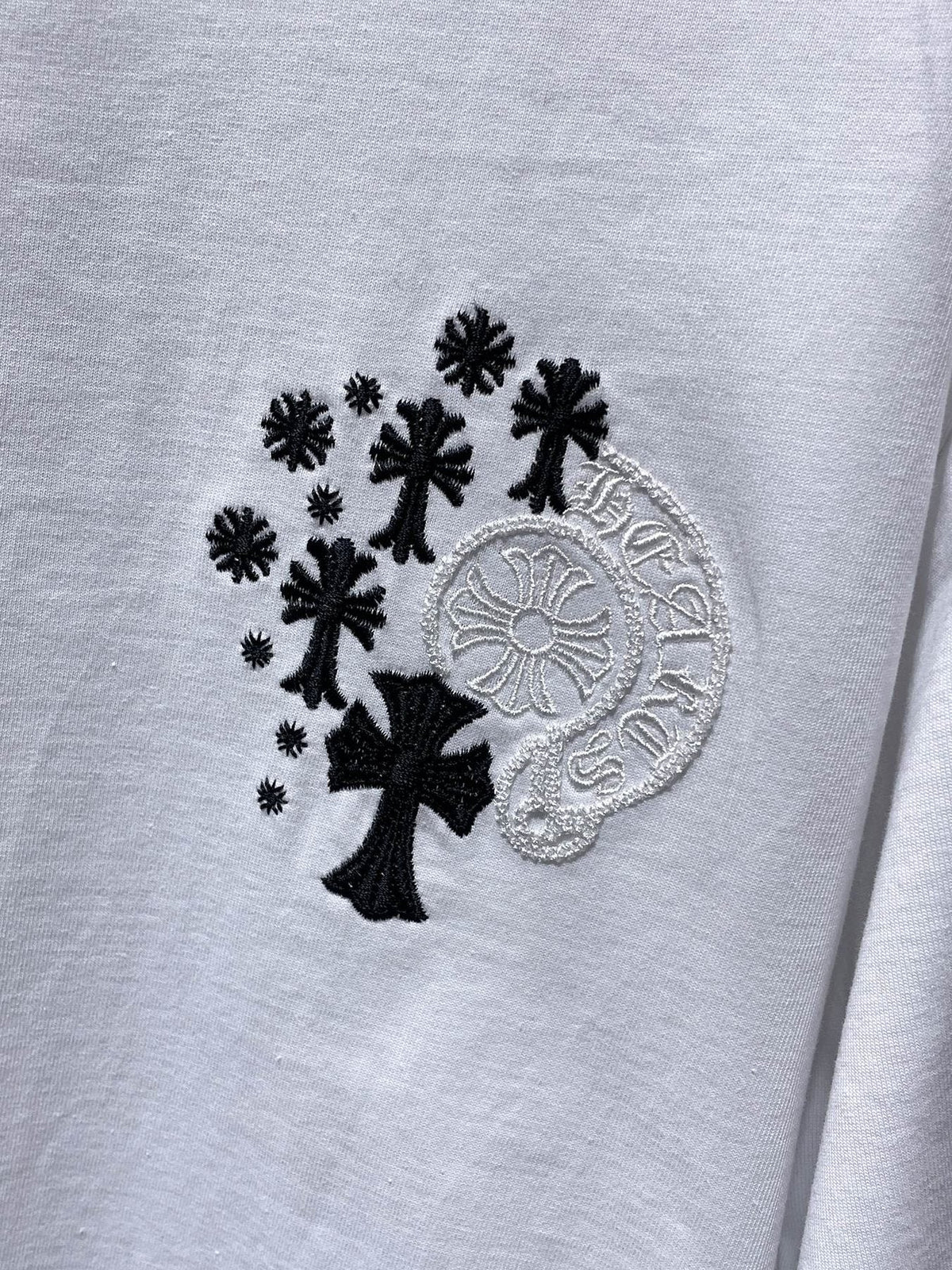 Chrome Hearts Cross Floral Graphic T-Shirt ¡ª detail