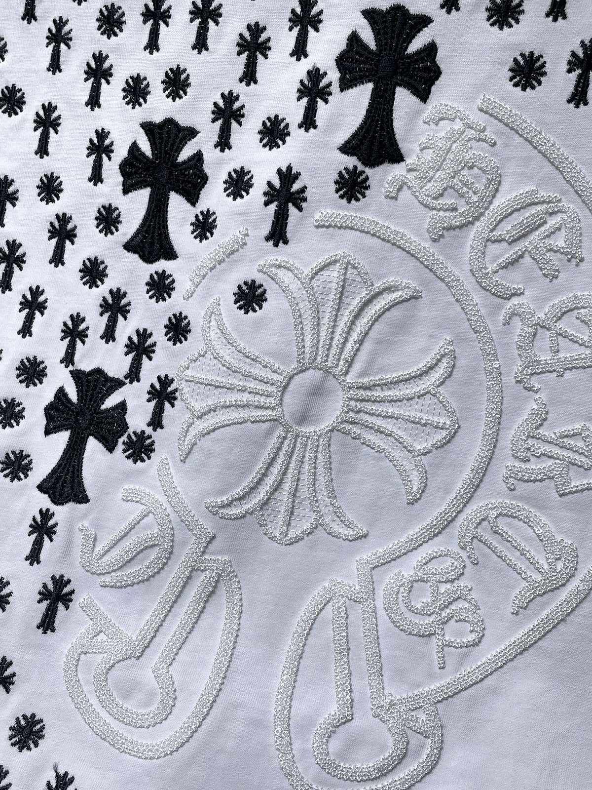 Chrome Hearts Cross Floral Graphic T-Shirt ¡ª detail