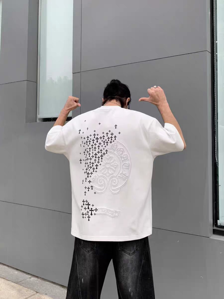 Chrome Hearts Cross Floral Graphic T-Shirt ¡ª context