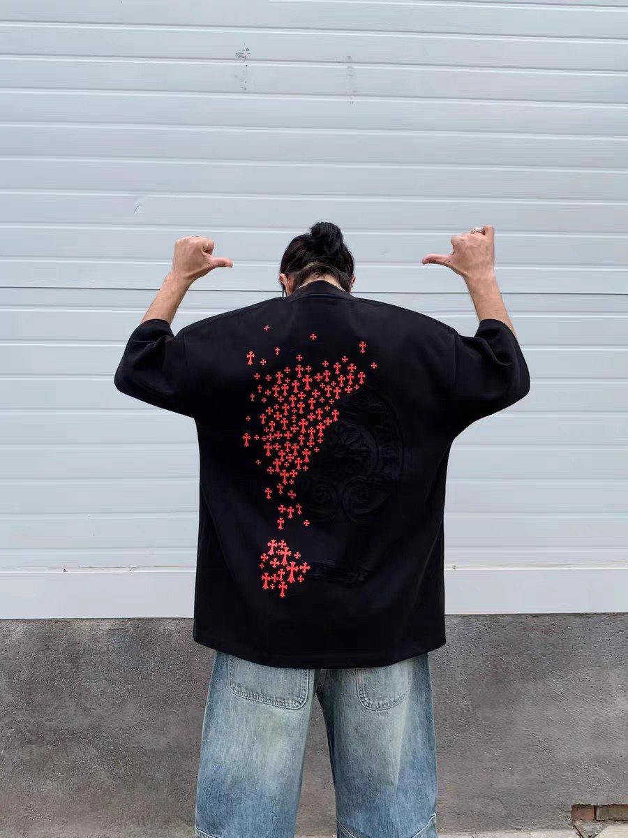 Chrome Hearts Cross Floral Graphic T-Shirt ¡ª context