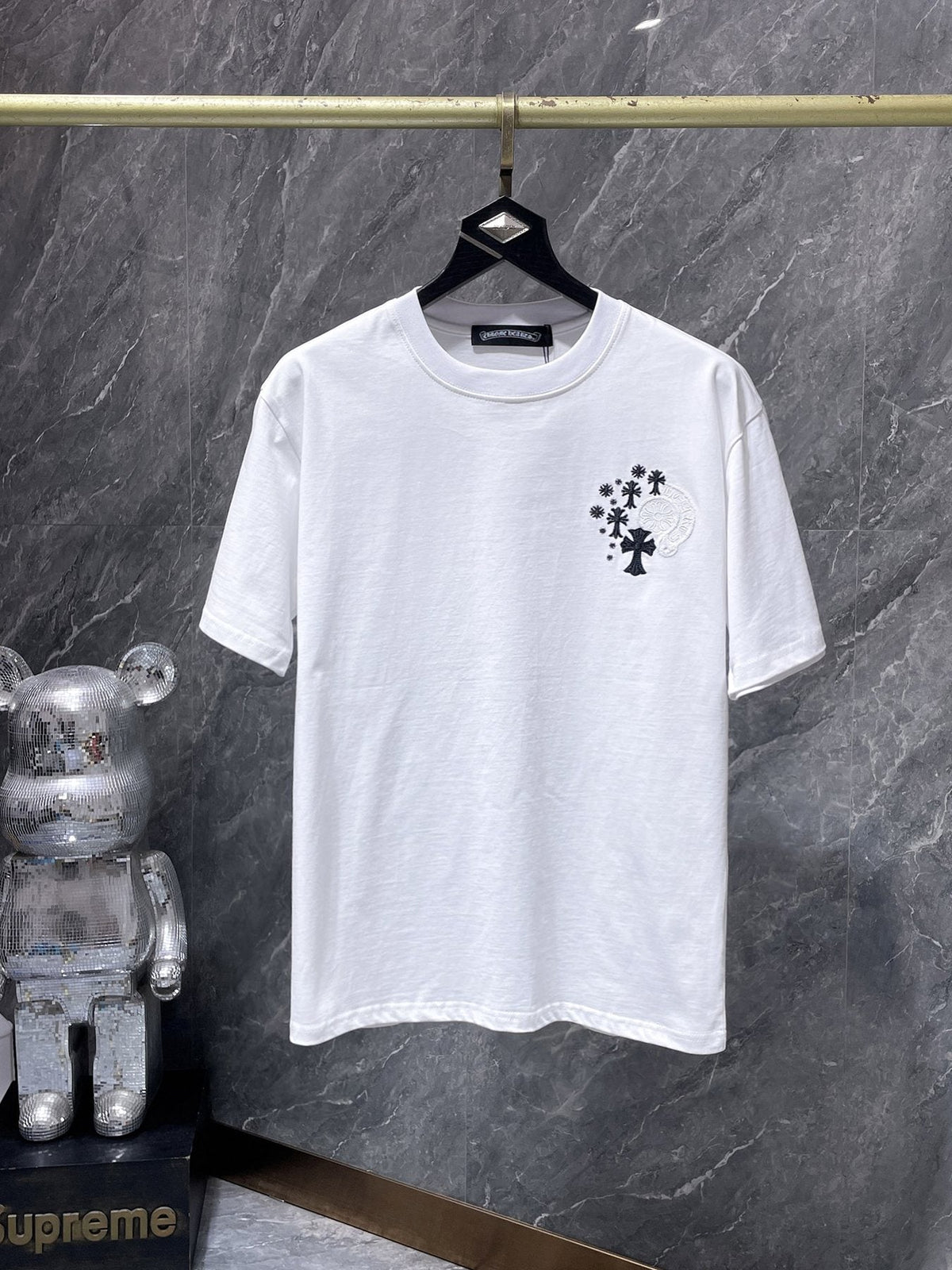 Chrome Hearts Cross Floral Graphic T-Shirt ¡ª front