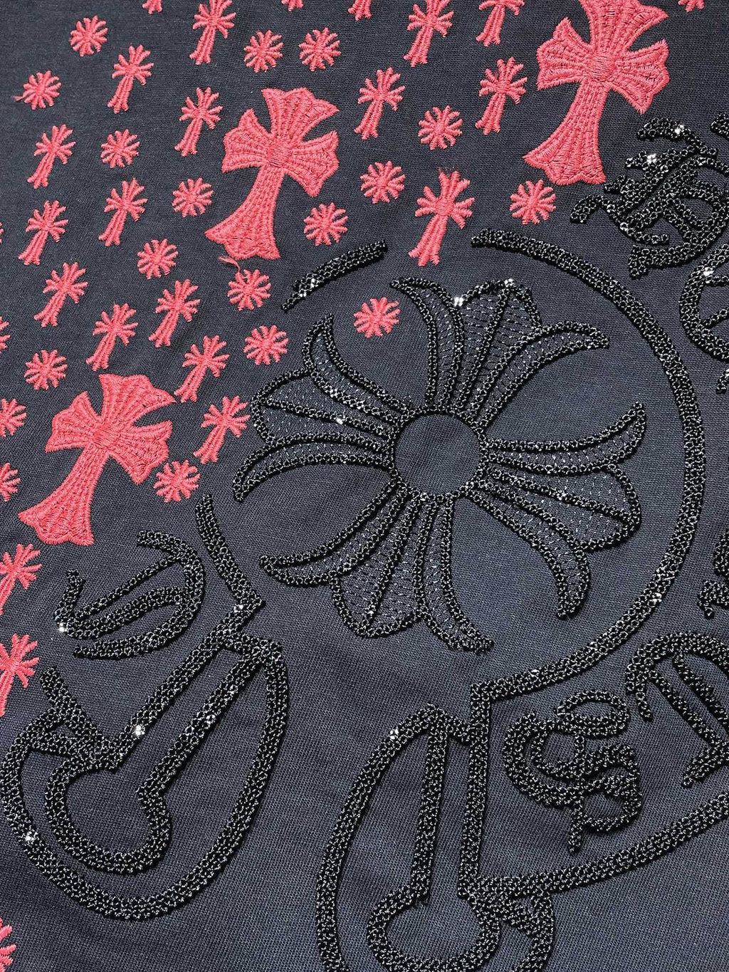 Chrome Hearts Cross Floral Graphic T-Shirt ¡ª detail