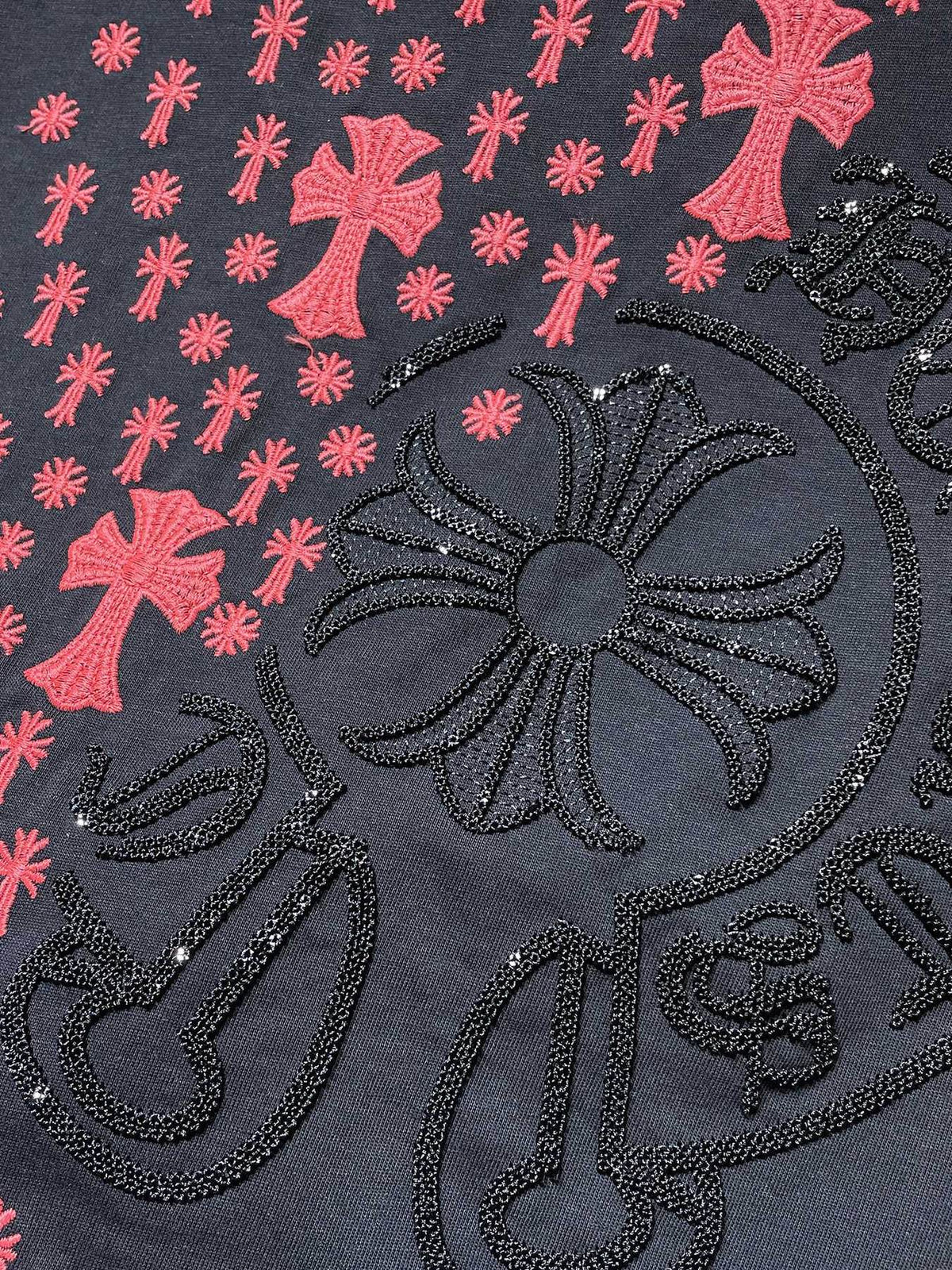 Chrome Hearts Cross Floral Graphic T-Shirt ¡ª detail