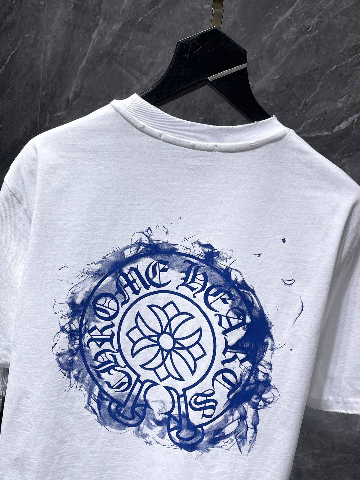 Chrome Hearts Cross Floral Back Graphic T-Shirt ¡ª detail