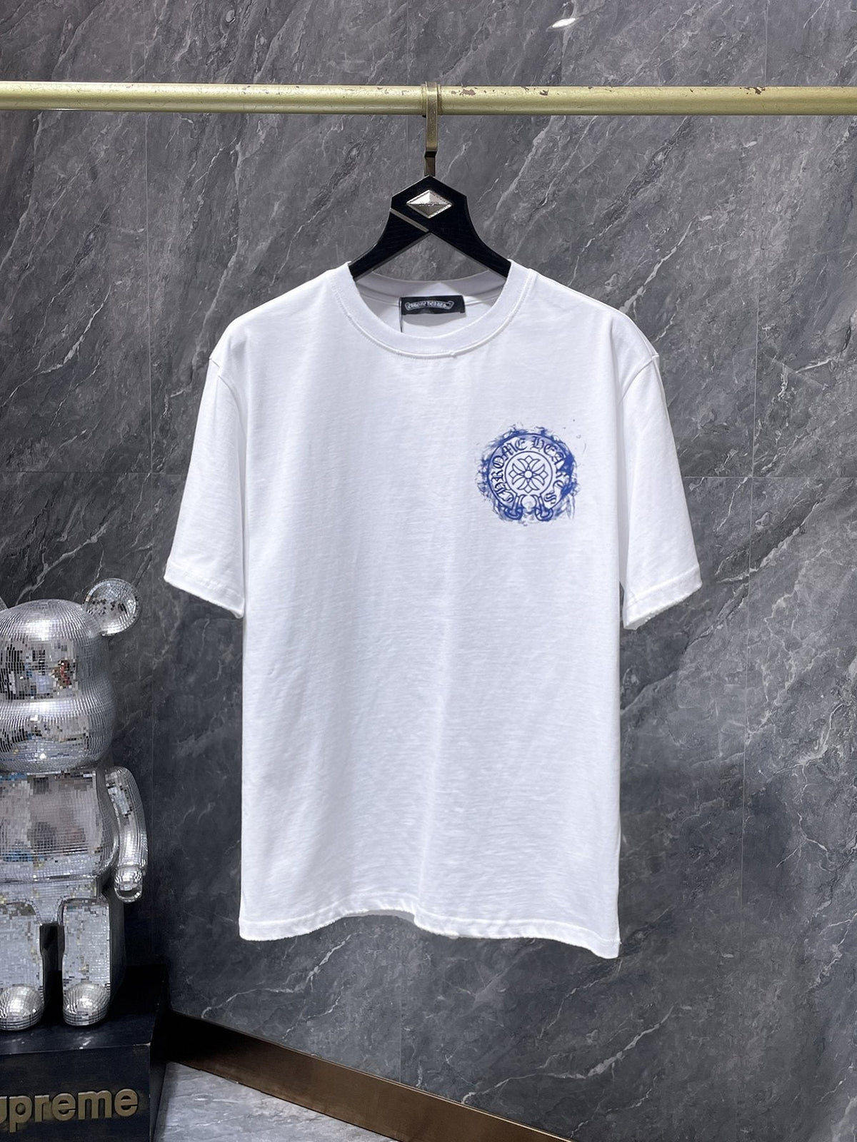 Chrome Hearts Cross Floral Back Graphic T-Shirt ¡ª front