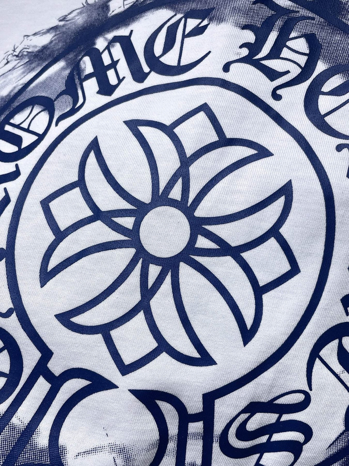 Chrome Hearts Cross Floral Back Graphic T-Shirt ¡ª detail