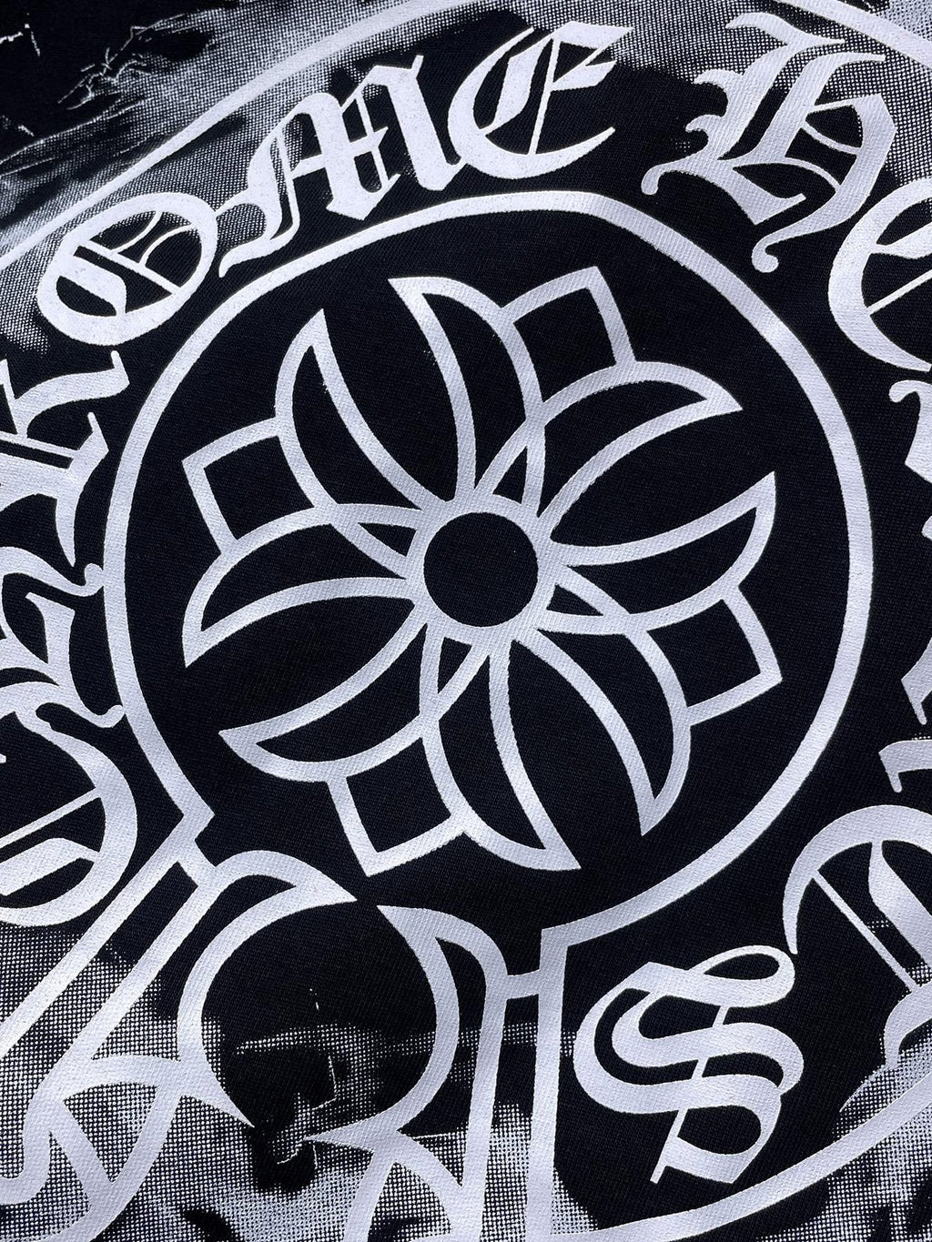 Chrome Hearts Cross Floral Back Graphic T-Shirt ¡ª detail