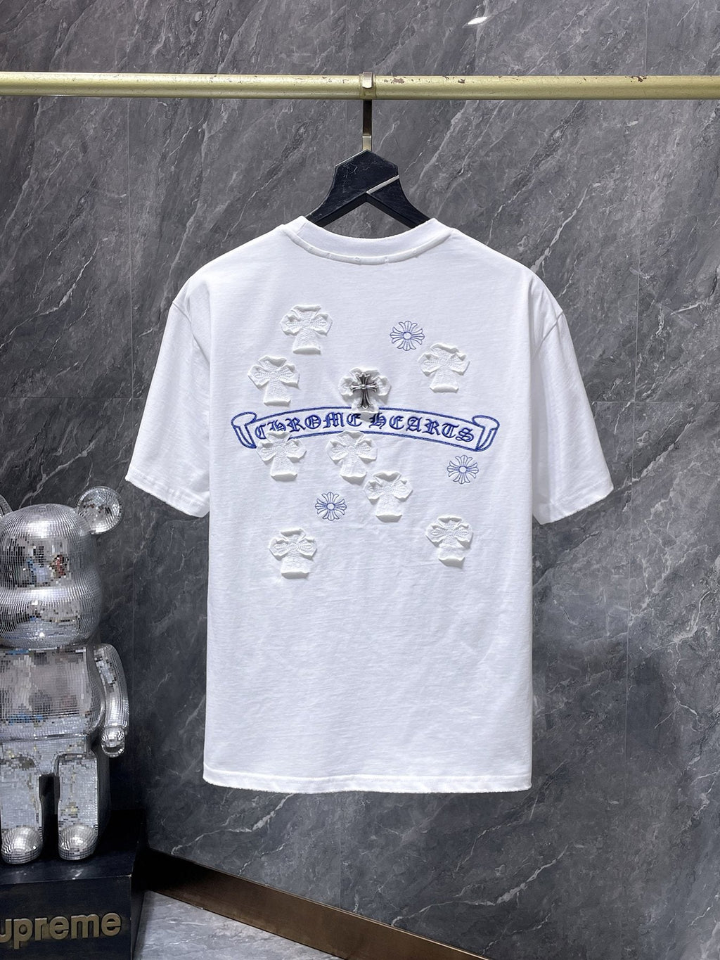 Chrome Hearts Cross Appliqu¨¦ Graphic T-Shirt ¡ª back