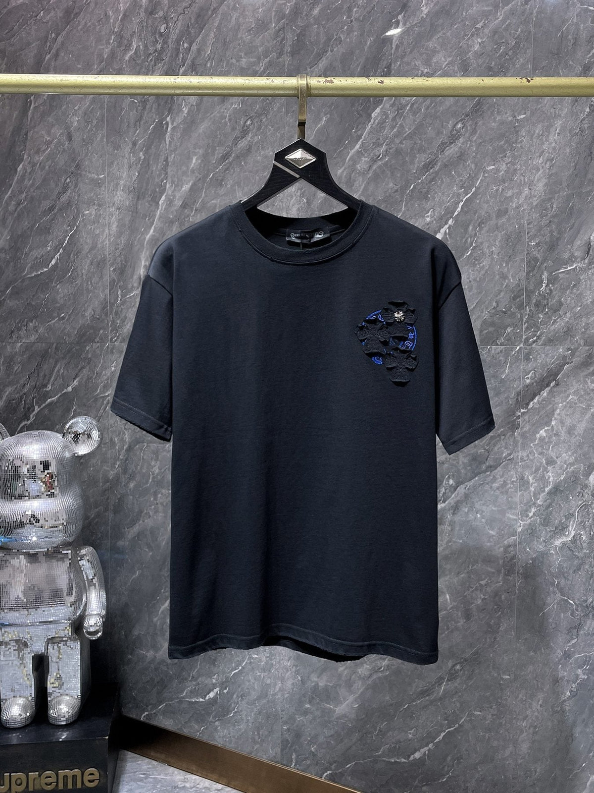 Chrome Hearts Cross Appliqu¨¦ Graphic T-Shirt ¡ª front