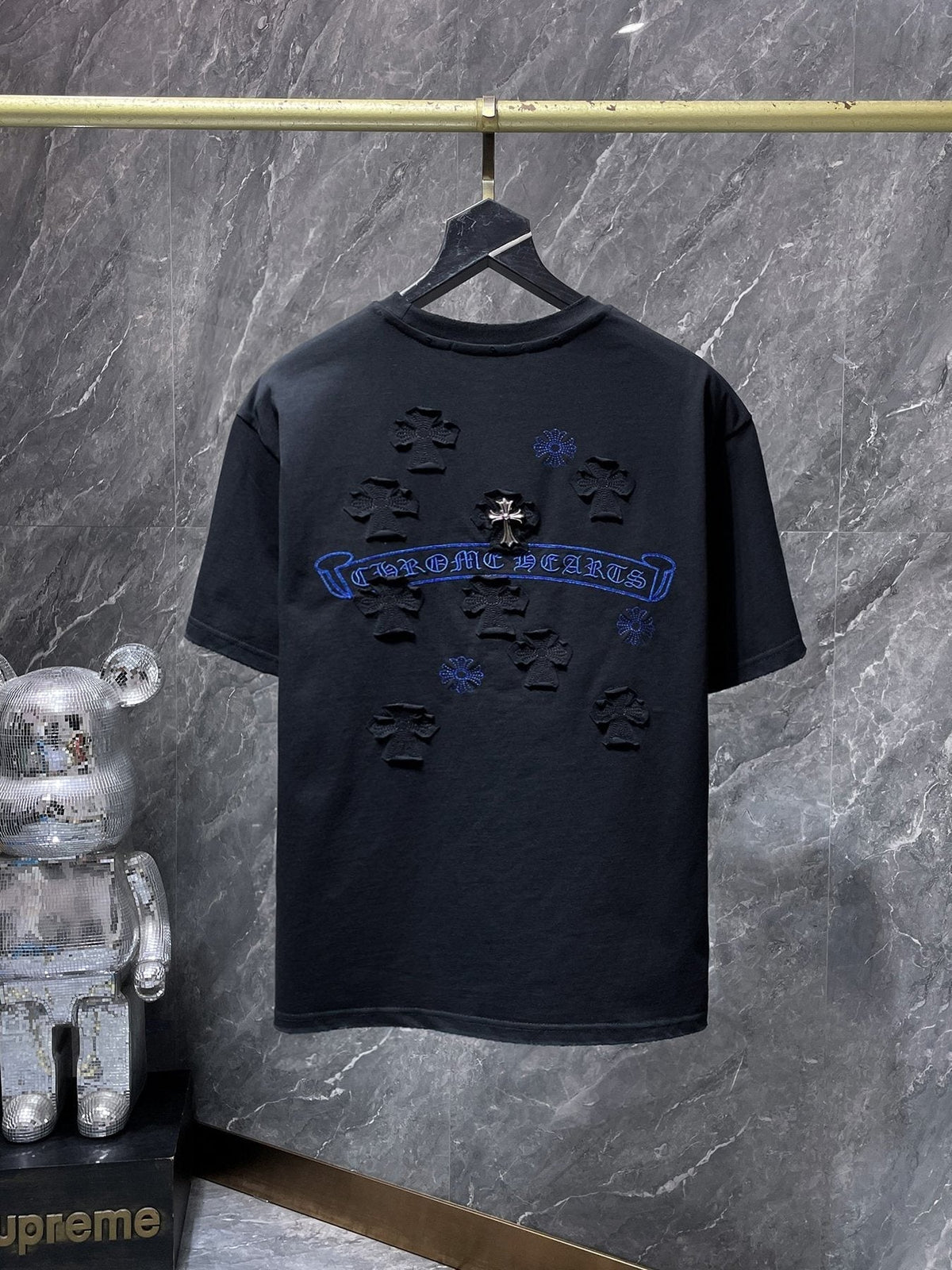 Chrome Hearts Cross Appliqu¨¦ Graphic T-Shirt ¡ª back