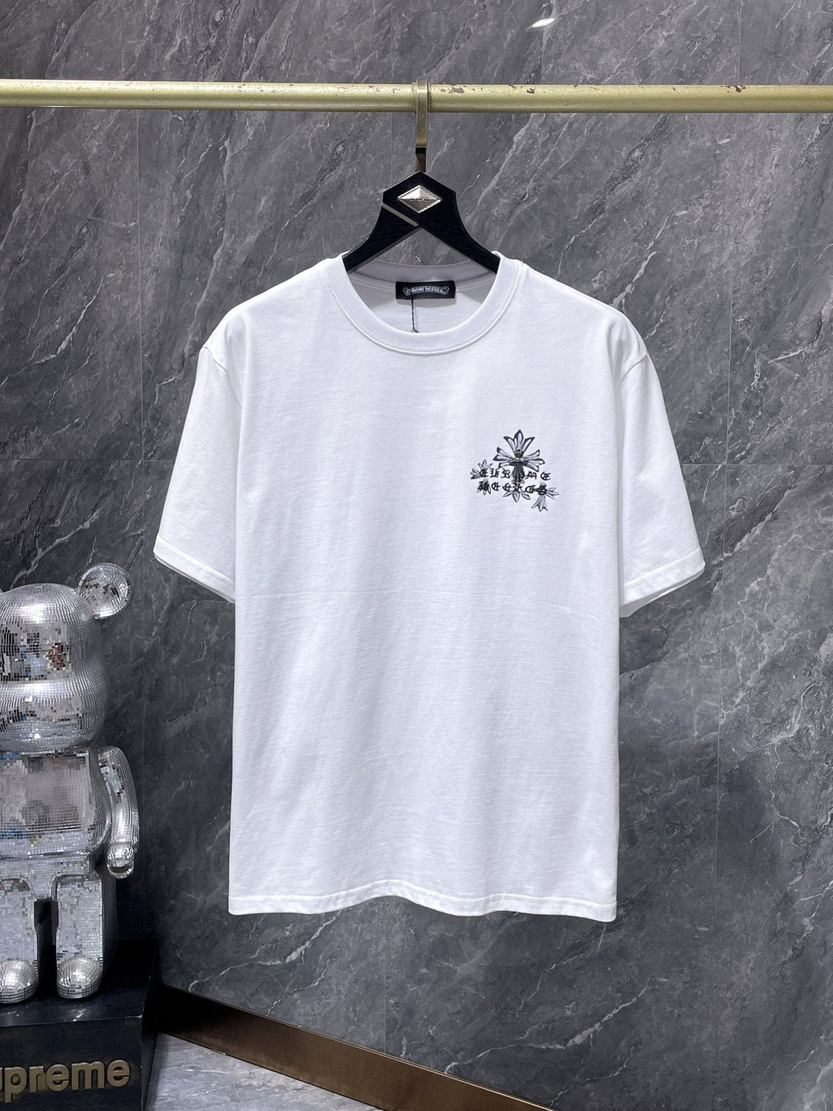 Chrome Hearts Floral Cross USA Graphic T-Shirt ¡ª front