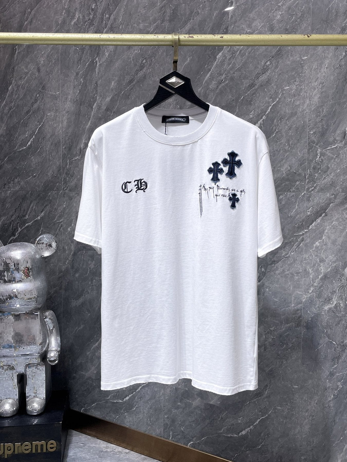 Chrome Hearts Cross Patch Graphic T-Shirt ¡ª front