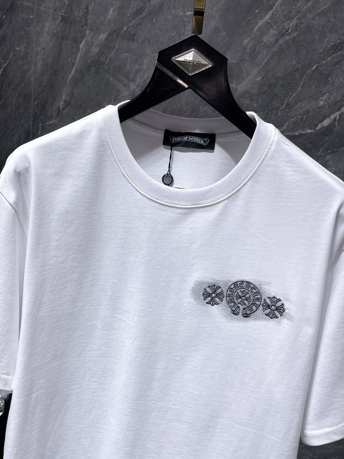 Chrome Hearts Gothic Floral Graphic T-Shirt ¡ª front