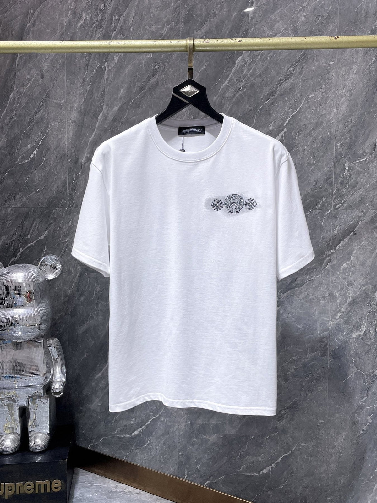 Chrome Hearts Gothic Floral Graphic T-Shirt ¡ª front