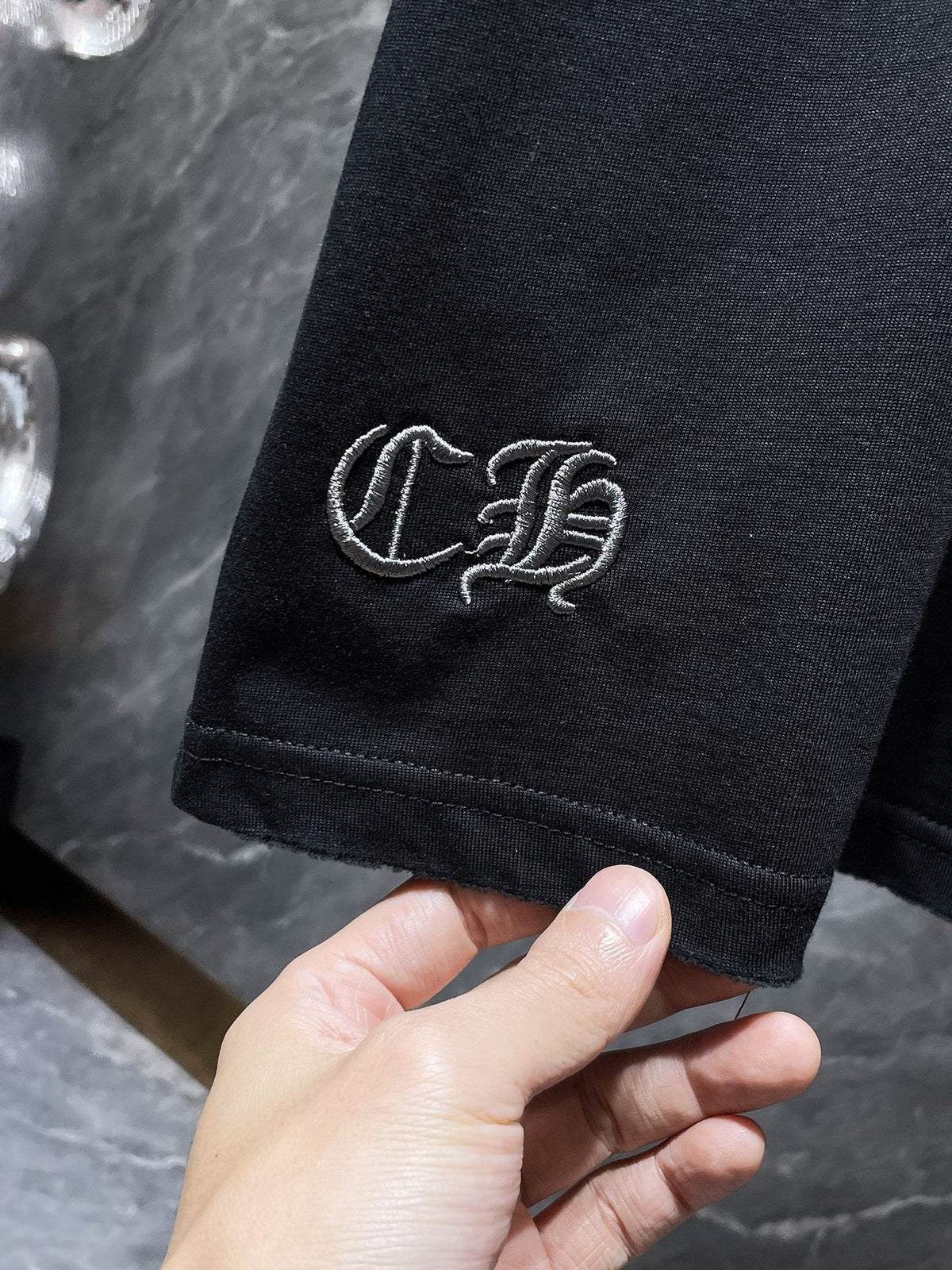 Chrome Hearts Floral Cross Embroidered Graphic T-Shirt ¡ª detail