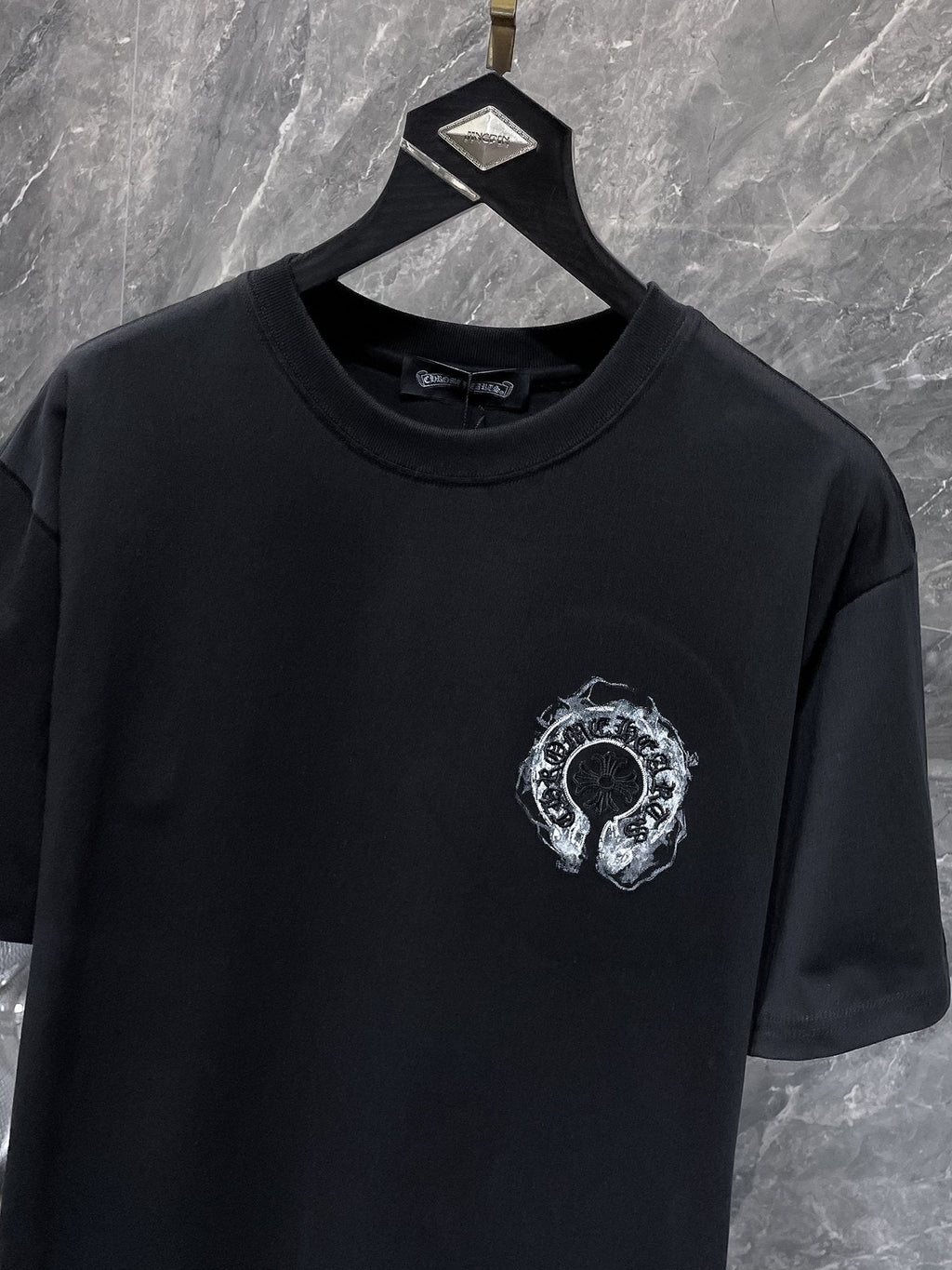 Chrome Hearts Horseshoe Graphic Short-Sleeve T-Shirt ¡ª detail