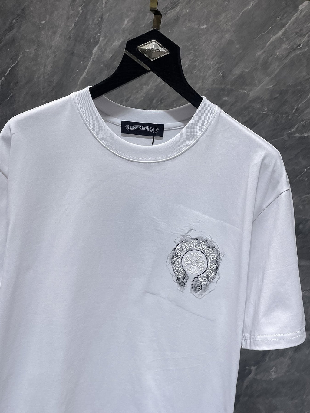 Chrome Hearts Horseshoe Graphic Short-Sleeve T-Shirt ¡ª detail